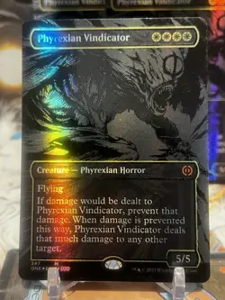 MTG | Phyrexian Vindicator (✨🛢Oil Slick Raised Foil ✨) - Image 1