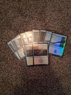 MTG - Marvel Spider-man - Basic FOIL land set X10 - Image 1