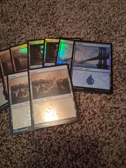 MTG - Marvel Spider-man - Basic FOIL land set X10 - Image 3