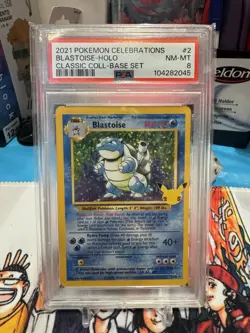 PSA 8 - 2021 Pokemon SWSH Celebrations Blastoise Classic Collection Set #2/102 - Image 1