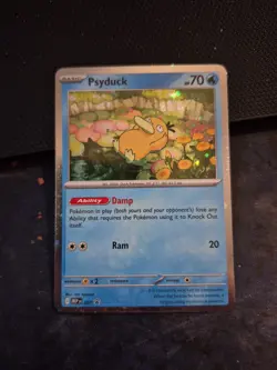 🌀 Pokemon TCG Psyduck MEP 007 Mega Evolution Pokemon Blister Promo SWIRL 🌀 - Image 1