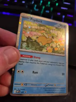 🌀 Pokemon TCG Psyduck MEP 007 Mega Evolution Pokemon Blister Promo SWIRL 🌀 - Image 2