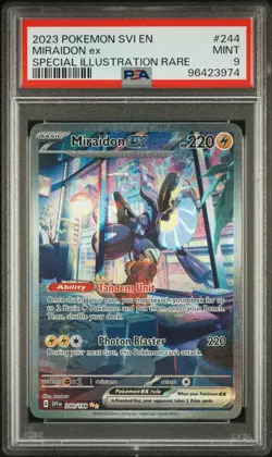 Miraidon ex #244/198 PSA 9 - 2023 Pokemon Scarlet & Violet Base Set - Image 1