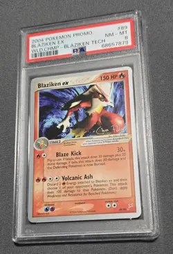2004 Pokemon Promo #89 Blaziken Ex - World Championships - Blaziken Tech PSA 8 - Image 1