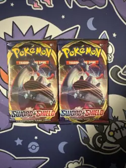 Pokemon Sword & Shield Base Set Booster Packs 2 Packs - Image 1
