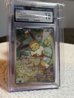 Pokemon Eevee 173 Promo Pokemon Center ETB Stamped Prismatic Evolutions CGC 10 - Image 1