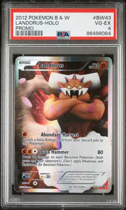 2012 POKEMON B&W PROMO #BW43 LANDORUS-HOLO PSA 4 - Image 1