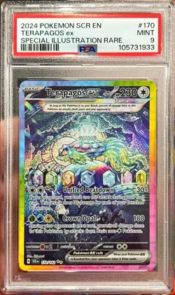 2024 Pokemon Stellar Crown Terapagos 170/142 SIR PSA 9 Mint - Image 1