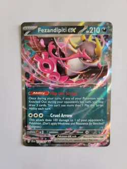 Fezandipiti ex 038/064 Double Rare Holo Shrouded Fable Pokemon Scarlet & Violet - Image 1