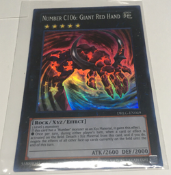DRLG-EN049 Number C106: Giant Red Hand Super Rare LP Yu-gi-oh! - Image 4