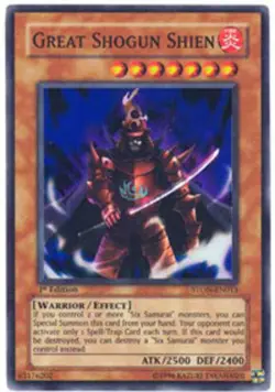 Great Shogun Shien - STON-EN013 - Super Rare - Unlimited Edition x1 Moderately P - Image 1
