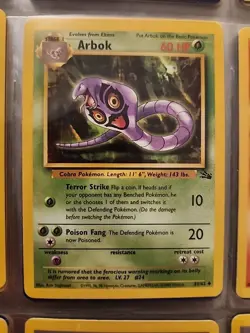 Arbok 31/62 Fossil Vintage 1999 Pokemon TCG Uncommon Card - Image 1