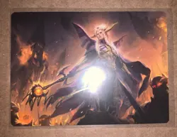 MTG Final Fantasy the Emperor of Palamecia Art Card Gold-Stamped Signature - Image 1