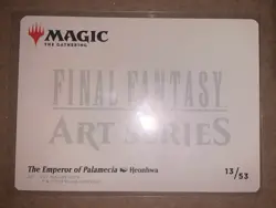 MTG Final Fantasy the Emperor of Palamecia Art Card Gold-Stamped Signature - Image 2