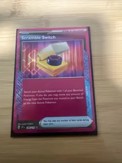 Pokemon TCG Scramble Switch Holo Card 186/191 Sv08: Surging Sparks - Image 1