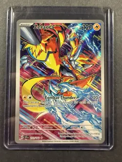 Pokemon TCG Zeraora 151/142 Stellar Crown Holo Card Illustration Rare Full Art - Image 3