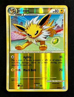2010 Pokemon JOLTEON Undaunted REVERSE HOLO Foil HeartGold SoulSilver Card 28/90 - Image 1