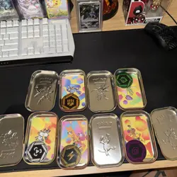Pokemon Scarlet & Violet 151 Mini Tins Lot Opened w/ Coin + Art Card *NO PACKS* - Image 2