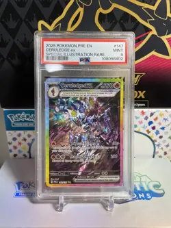 Ceruledge EX 147/131 Sir Prismatic Evolutions Pokemon Card PSA Mint 9 S&V - Image 1