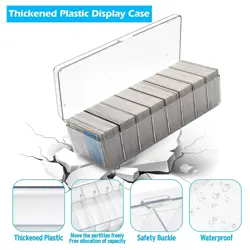 2Pcs Trading Card Storage Box, Card Storage Box Plastic, Trading Card Case4518 - Image 5