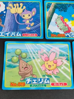 5 Pokemon Card Japanese Pichu VS Roselia No. 017 Topsun Diamond Pearl lot eb156 - Image 3