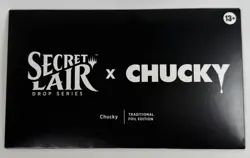Secret Lair x Chucky mtg magic the gathering FOIL sealed IN HAND - Image 1