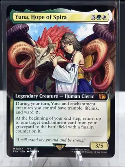 Final Fantasy MTG - Yuna, Hope of Spira Mythic Non-Foil 517 FFX Borderless 💎 - Image 4
