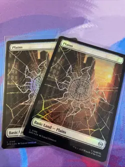 2x - *FOIL* MTG - Land Plains - 0189 Holo Foil - Marvel’s Spider-Man Web 2x - Image 1