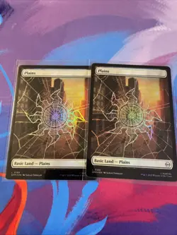 2x - *FOIL* MTG - Land Plains - 0189 Holo Foil - Marvel’s Spider-Man Web 2x - Image 4