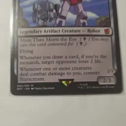 Starscream Power Hungry Starscream Seeker Leader NM MTG Transformers BOT #5 - Image 3