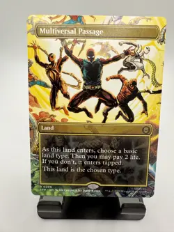 Multiversal Passage MINT Borderless 206 Marvel's Spider-Man SPM MTG Rare Land NM - Image 1