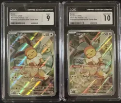 SEQUENTIAL CGC 9 10 EEVEE 173 PRISMATIC EVOLUTIONS ETB BLACK STAR PROMO POKEMON - Image 1
