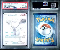 PSA 10 Reshiram Zekrom Sequential Set EN-Black Bolt White Flare Pokemon 2025 - Image 4