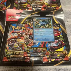 Lot Of 9 Pokemon TCG Mega Evolution 3 Pack Blister - FREE SHIPPING - Image 2