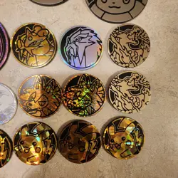 Lot Of 49 Pokemon Coins - Regular And Jumbo Charizard Mewtwo Mew Pikachu Eevee - Image 4