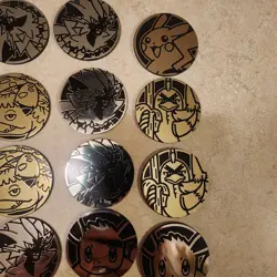 Lot Of 49 Pokemon Coins - Regular And Jumbo Charizard Mewtwo Mew Pikachu Eevee - Image 5