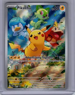Pokemon SV: Scarlet & Violet Promo Cards #027 Pikachu Near Mint or Better - Image 1