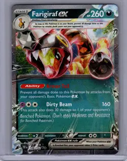 Pokemon SV05: Temporal Forces #108/162 Farigiraf ex Near Mint or Better - Image 1