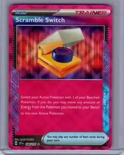 Pokemon SV08: Surging Sparks #186/191 Scramble Switch Near Mint or Better - Image 1