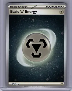 Pokemon SVE: Scarlet & Violet Energies #008 Basic Metal Energy (Cosmos Holo) NM - Image 1