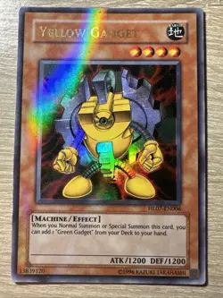 YuGiOh Yellow Gadget HL07-EN006 Hobby League Ultra Parallel LP - Image 1
