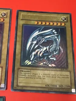 Blue Eyes White Dragon SDK-001 Yugioh LP-MP Lot Of 3 - Image 5