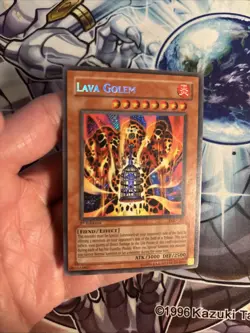 (48) Yugioh Lava Golem PGD-107 Secret Rare 1st Ed LP - Image 2