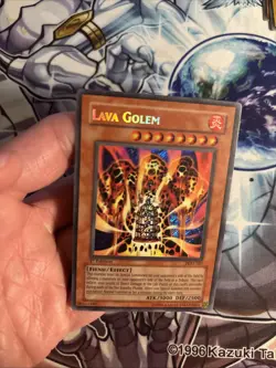 (48) Yugioh Lava Golem PGD-107 Secret Rare 1st Ed LP - Image 3