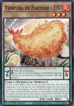 Yugioh - Tempura of Fortune - EBI - Common - SUDA-EN030 - NM - English - Image 1