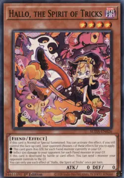 Yugioh - Hallo, the Spirit of Tricks - Common - SUDA-EN026 - NM - English - Image 1