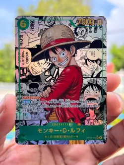 Luffy OP13-118 SEC Manga Alt Art Carrying on His Will One Piece Card Japanese - Image 1