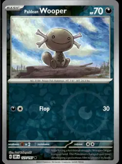 Pokemon Paldean Wooper 127/197 Obsidian Flames Reverse Holo Common 5 Card Lot - Image 1