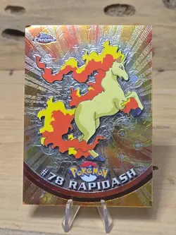 Rapidash Holo Foil 2000 Topps Chrome Pokemon Card #78 See Pictures O498 - Image 1
