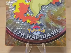 Rapidash Holo Foil 2000 Topps Chrome Pokemon Card #78 See Pictures O498 - Image 3